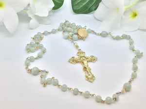 14k Gold Jade Rosary!