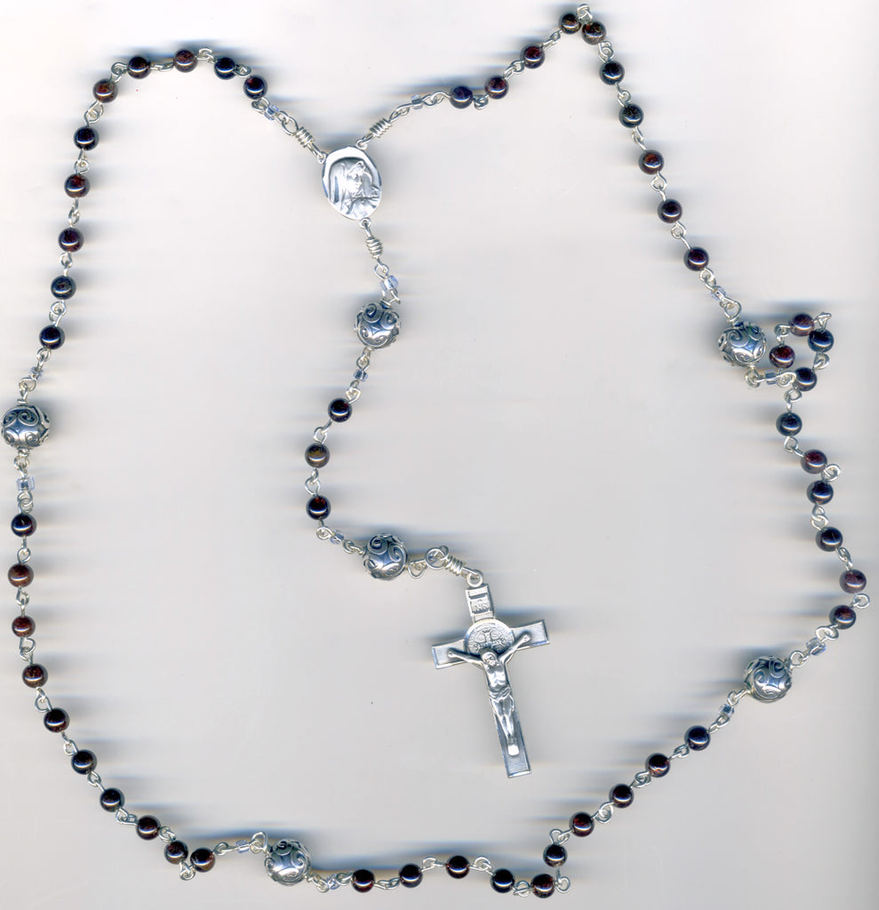 Garnet rosary new arrivals