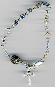 "Your Name Here" Rosary Bracelet