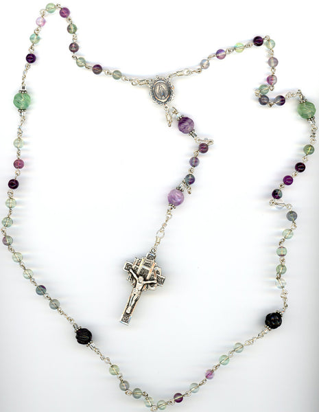 Fluorite Rosary Beads