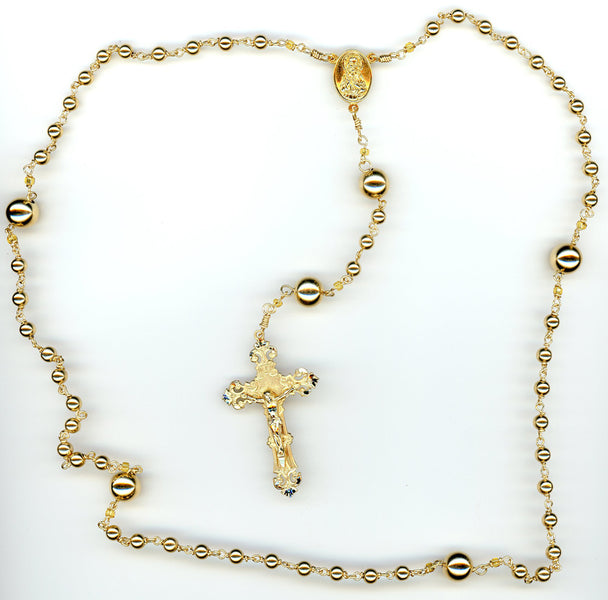 Gold-Filled Rosary Beads