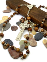 Custom wooden rosary for sale