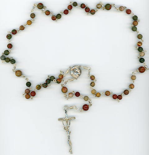 Fancy Jasper Rosary