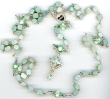 Amazonite Rosary with Fancy Glass