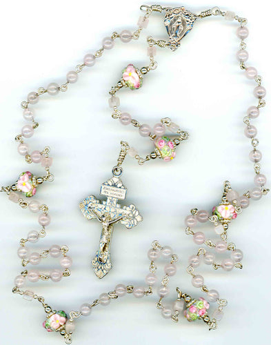 Rose Quartz in All Argentium Silver